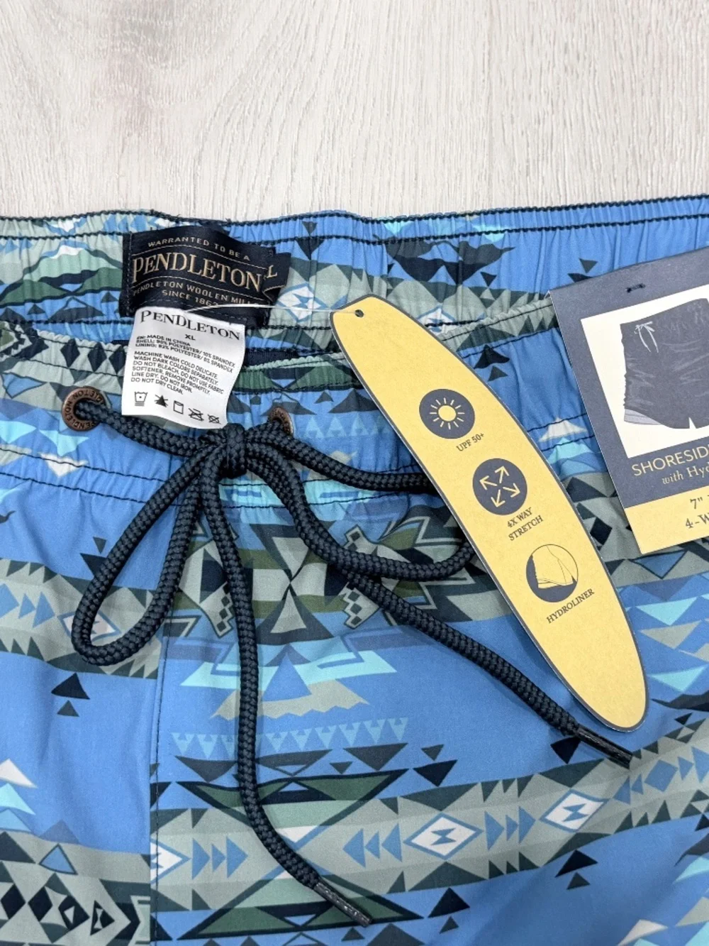 Pendleton Landscape Shoreside Swim Trunks 7” UPF 50+ Built-In Liner Mens XL